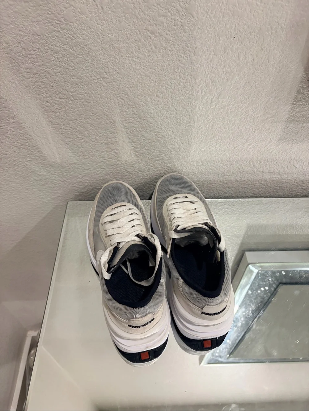 Nike waffle size 5.5Y Grey, White and Black Lightweight Sneakers